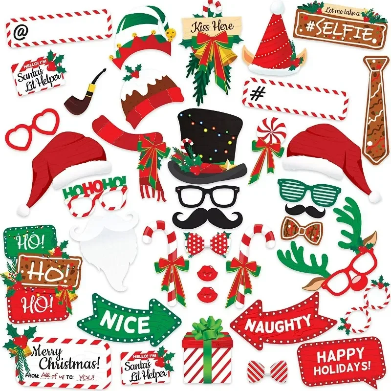 38PCS Christmas Decoration DIY Christmas Funny Photography Christmas Hat Party Venue Atmosphere Decoration Photography Props
38PCS Christmas Decoration DIY Christmas Funny Photography Christmas Hat Party Venue Atmosphere Decoration Photography Props