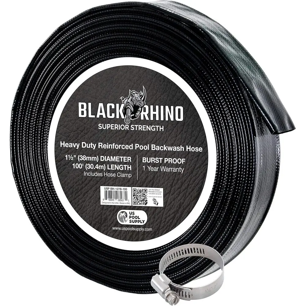 1.5 Diameter x 100ft Backwash Discharge Hose for Pool Filters, Sand Filters, Sump Pumps & Drainage Systems
1.5 Diameter x 100ft Backwash Discharge Hose for Pool Filters, Sand Filters, Sump Pumps & Drainage Systems