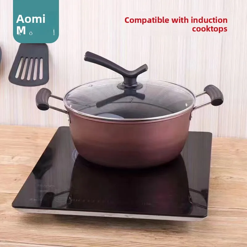 Three-Piece Set Non-Stick Pot Kitchen Multi-Purpose Flat Bottom Soup Pan Wok Gift Set Korean Style Glass Lid Inducti...
Three-Piece Set Non-Stick Pot Kitchen Multi-Purpose Flat Bottom Soup Pan Wok Gift Set Korean Style Glass Lid Inducti...
