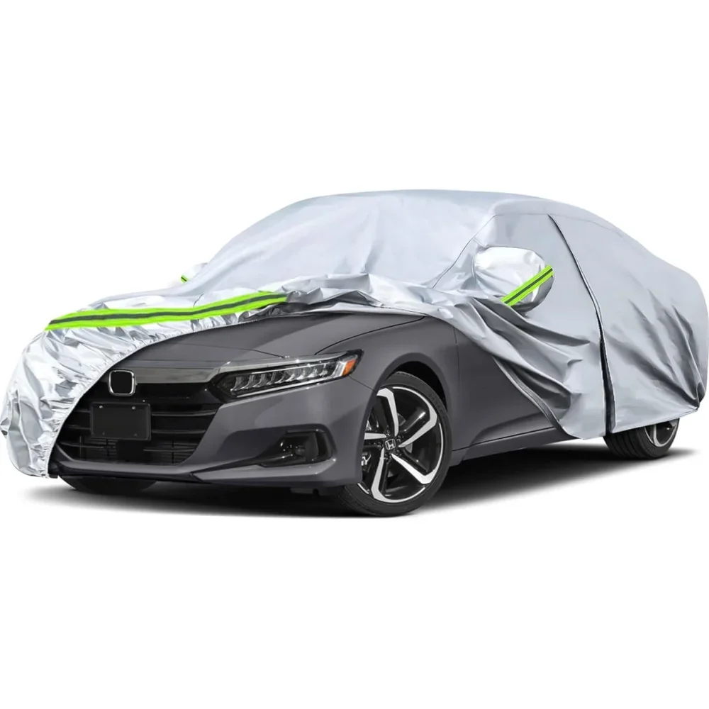 Waterproof Car Cover Custom Fit For Honda Accord 2007-2025 with Zipper Door & Windproof Bands for Snow Rain Dust Hail Protection
Waterproof Car Cover Custom Fit For Honda Accord 2007-2025 with Zipper Door & Windproof Bands for Snow Rain Dust Hail Protection
