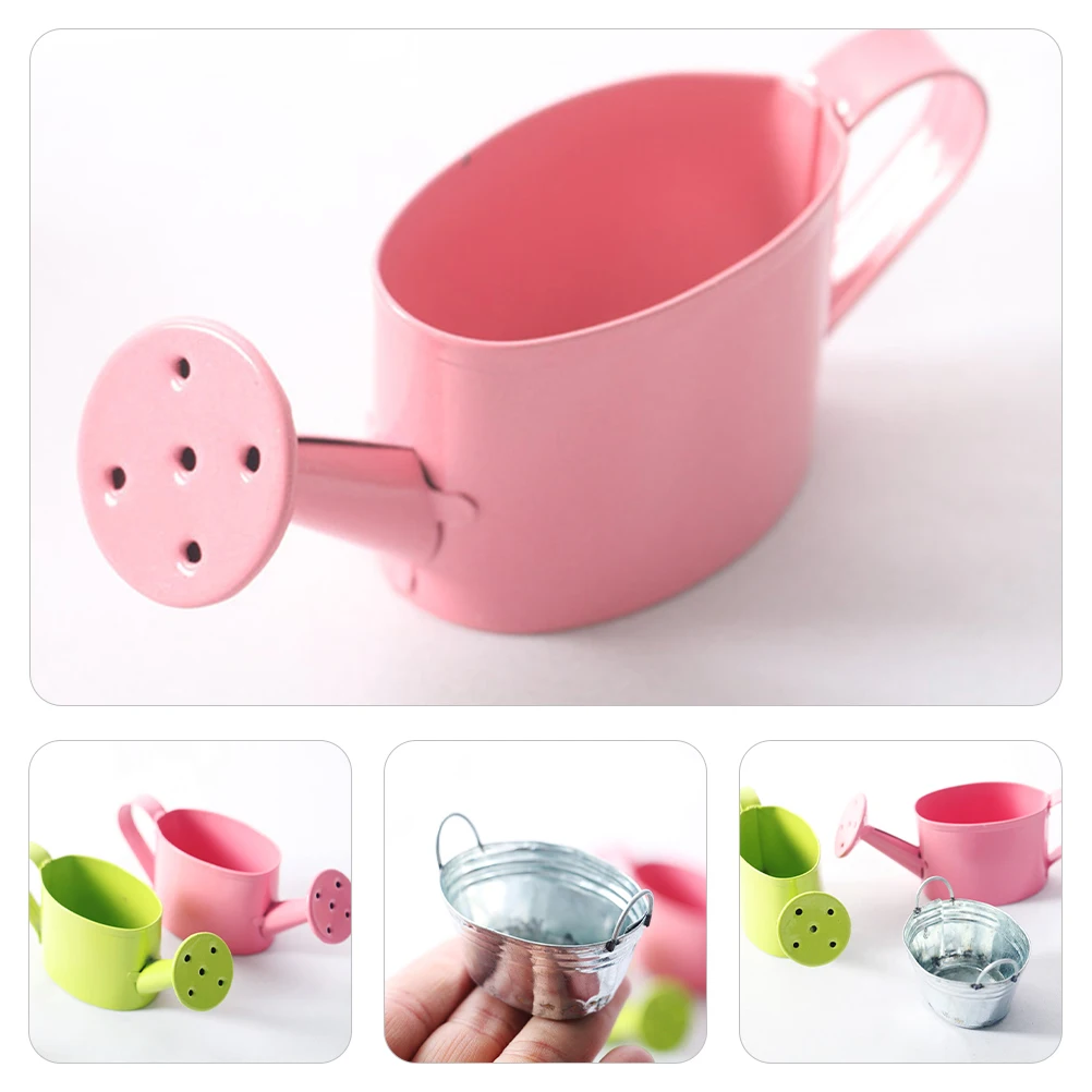 1 set Mini Gardening Watering Kettle Pink Green Metal Bucket Dollhouse Decoration Outdoor Indoor Use Portable Small Size
1 set Mini Gardening Watering Kettle Pink Green Metal Bucket Dollhouse Decoration Outdoor Indoor Use Portable Small Size