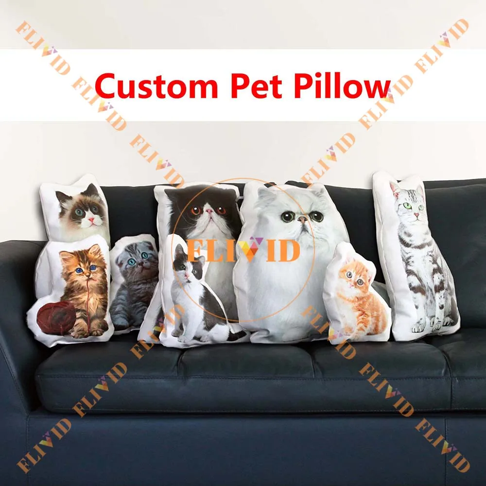 Custom 3D Pet Cat Dog Pillow Gift Funny Animals Stuffed Animal Picture Pillow Customization Sofa Car Cushion
Custom 3D Pet Cat Dog Pillow Gift Funny Animals Stuffed Animal Picture Pillow Customization Sofa Car Cushion
