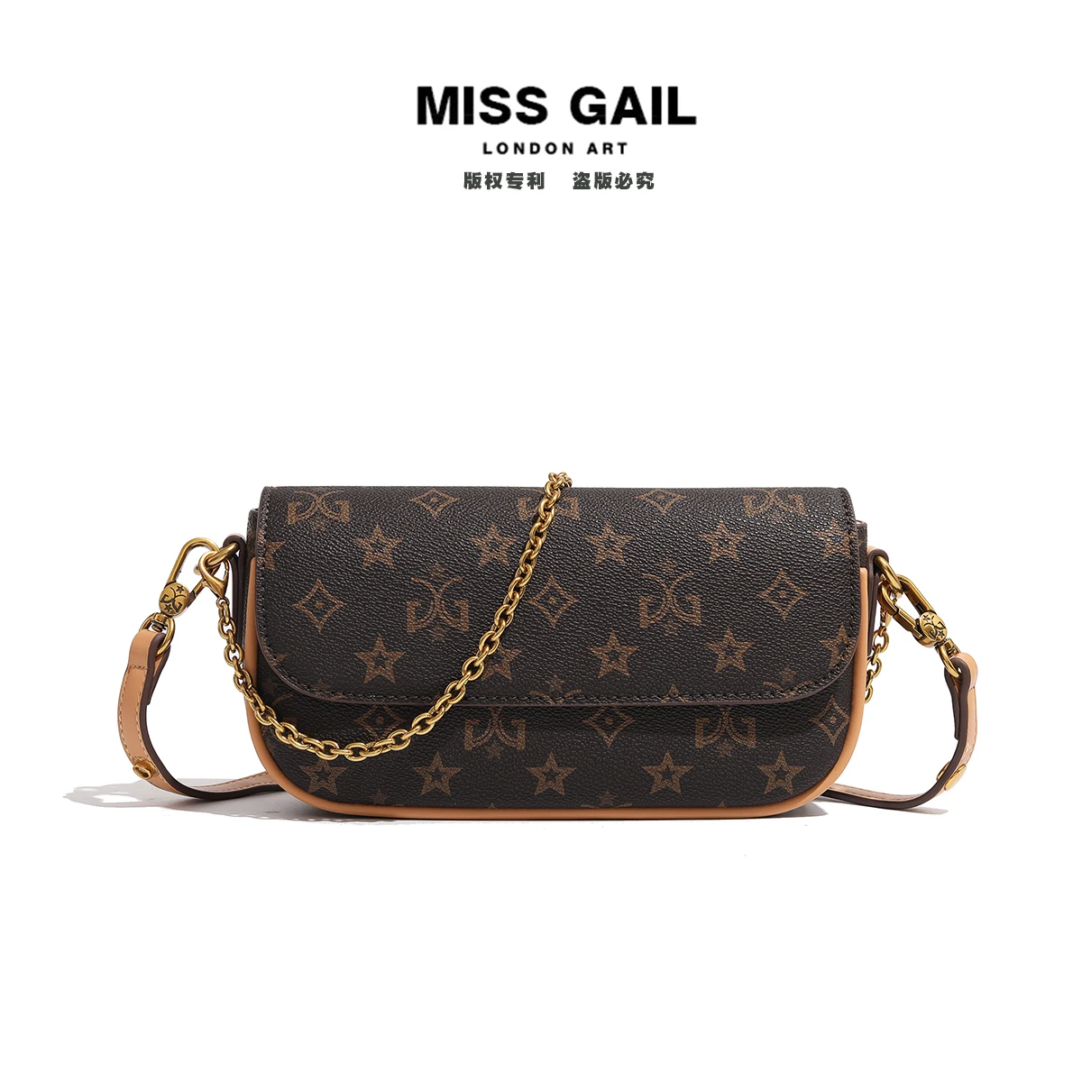 Vintage printed envelope chain crossbody small bag, commuter women's bag, new single shoulder women's bag
Vintage printed envelope chain crossbody small bag, commuter women's bag, new single shoulder women's bag