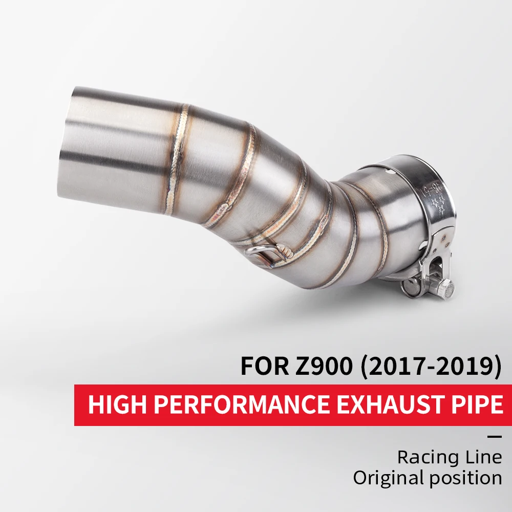 For Z900 2017-2022 motorcycle exhaust system middle pipe exhaust pipe modified stainless steel
For Z900 2017-2022 motorcycle exhaust system middle pipe exhaust pipe modified stainless steel