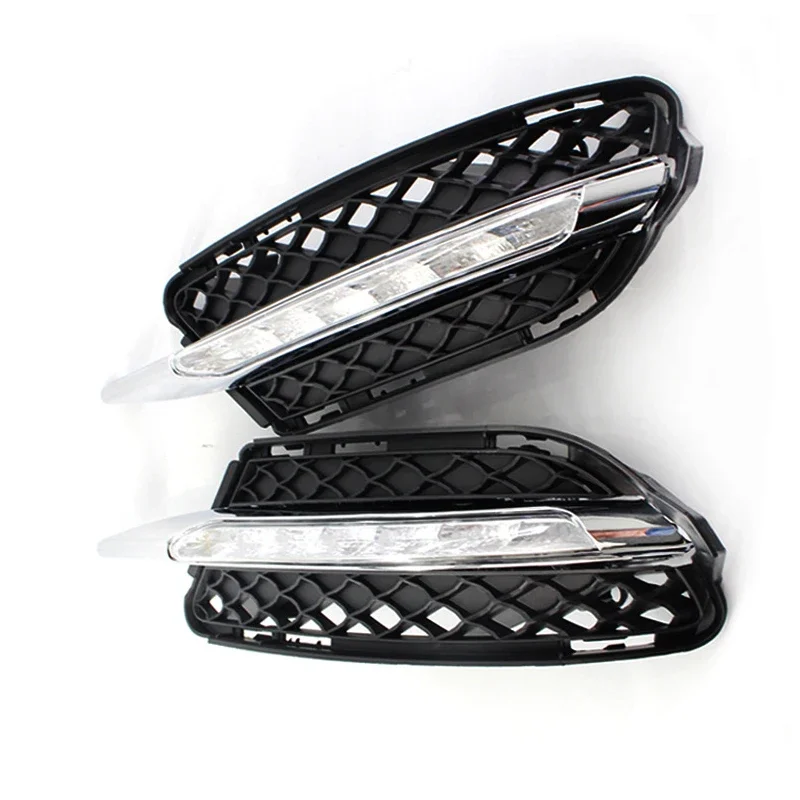 Pair Fog Light Lamp Grille For Mercedes-Benz S Class W221 2009-2013 Auto Front LED Bumper DRL Daytime Running A2218201756
Pair Fog Light Lamp Grille For Mercedes-Benz S Class W221 2009-2013 Auto Front LED Bumper DRL Daytime Running A2218201756