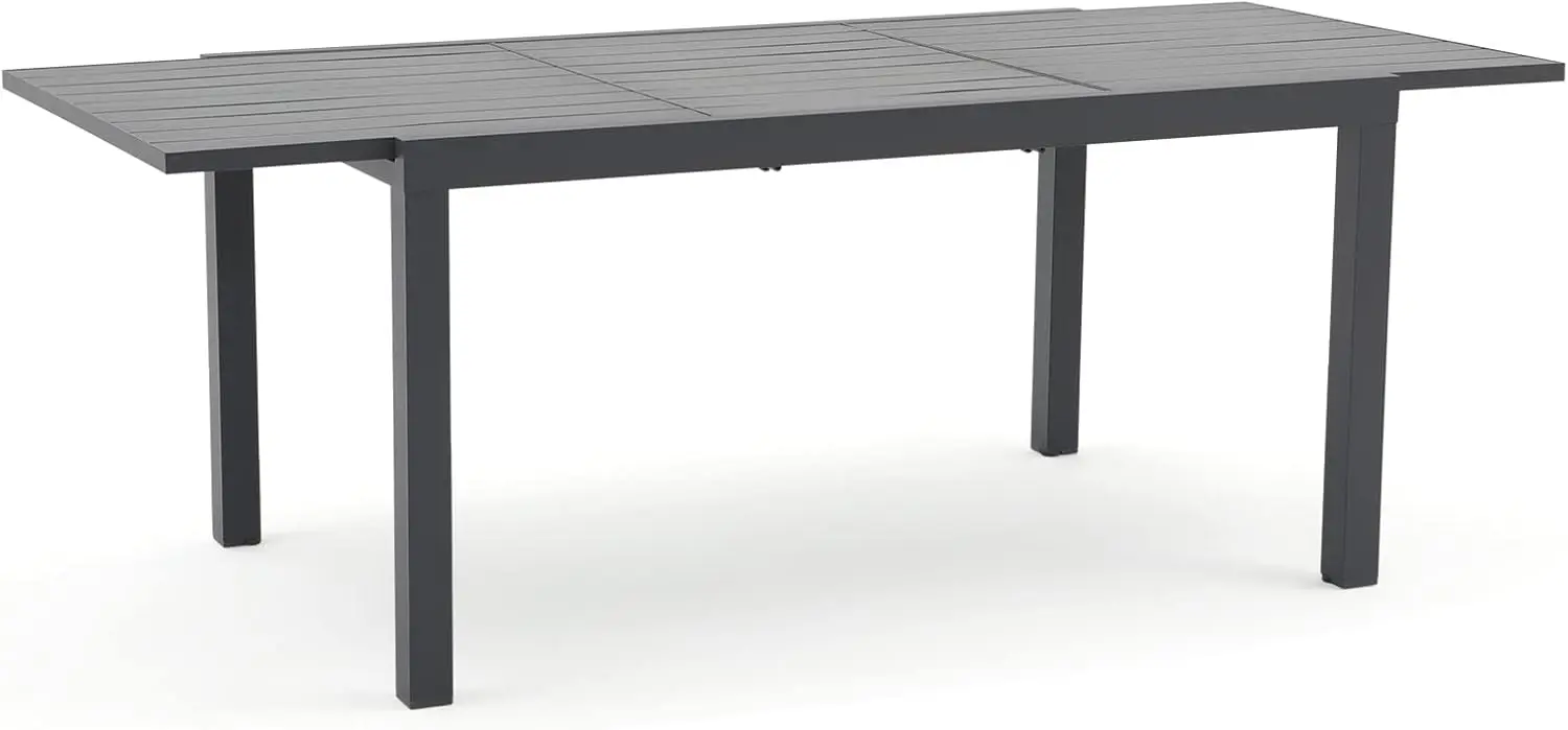 Aluminum Patio Extendable Dining Table 59 83 Adjustable Indoor Outdoor Furniture Rectangle Table for 6 8 Person Porch Deck
Aluminum Patio Extendable Dining Table 59 83 Adjustable Indoor Outdoor Furniture Rectangle Table for 6 8 Person Porch Deck