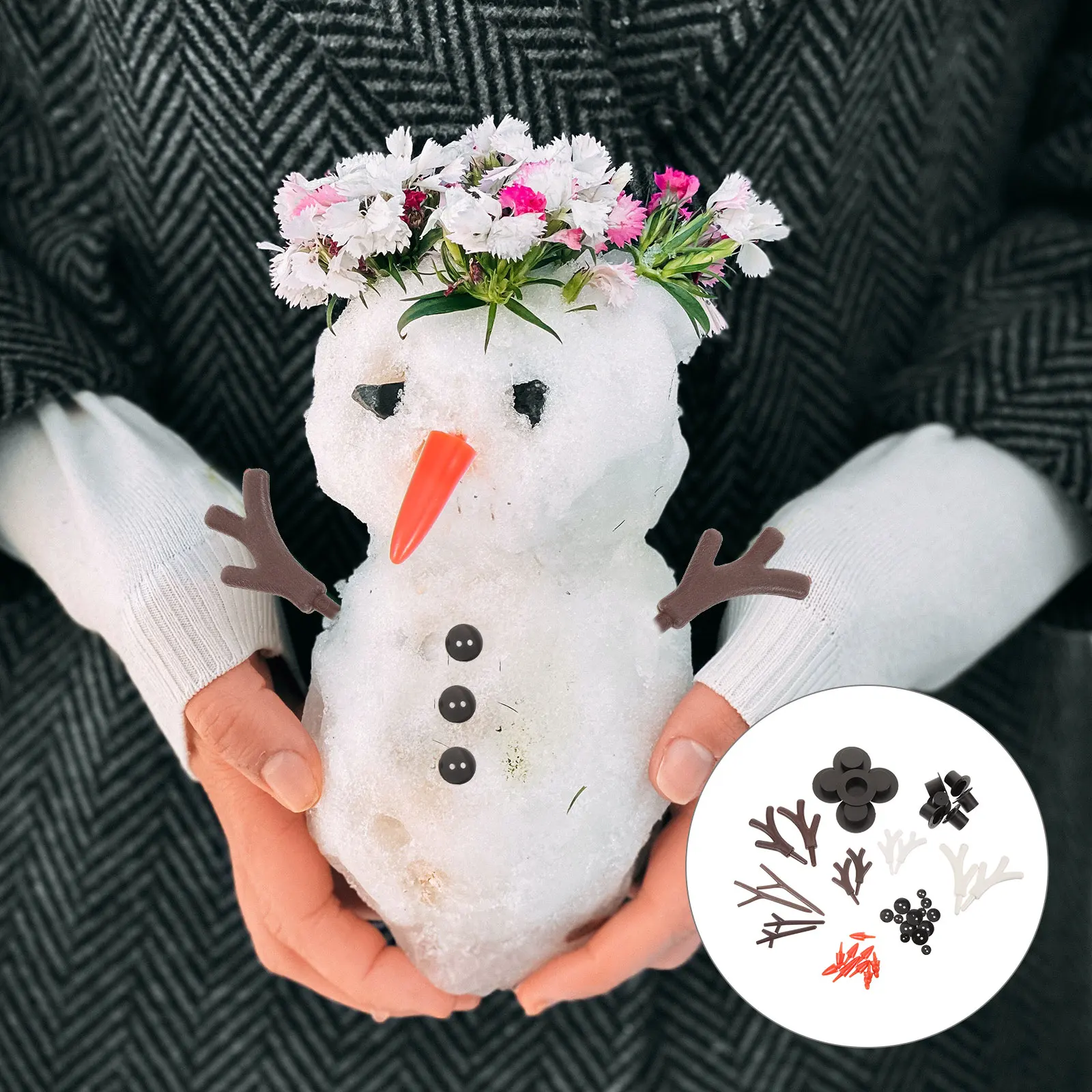 1 set DIY Kit Snowman Crafts Christmas Decoration Snowman Christmas Decoration Toy Festive nament Crafting
1 set DIY Kit Snowman Crafts Christmas Decoration Snowman Christmas Decoration Toy Festive nament Crafting