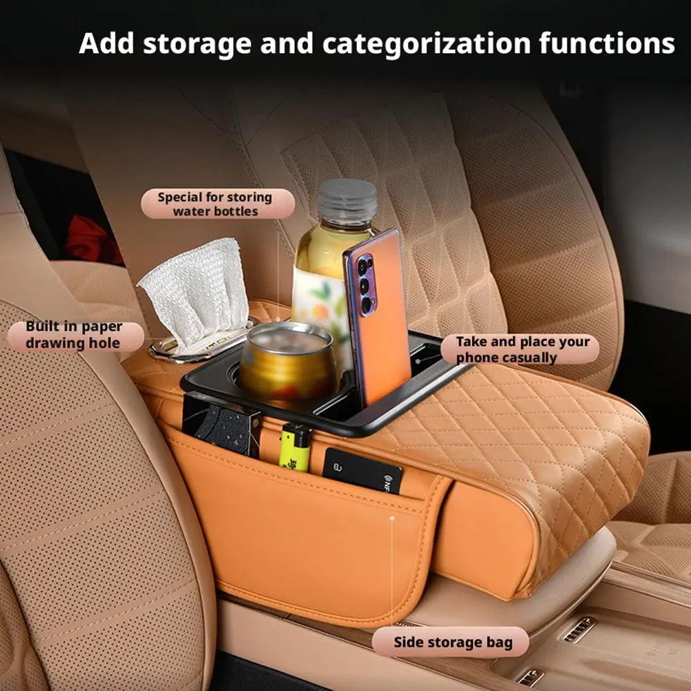 Car Armrest Box Multifunctional Thicken Height Pad Arm Rest Cushion with Pocket Tissue Cup Holder PU Elbow Support Height Pad
Car Armrest Box Multifunctional Thicken Height Pad Arm Rest Cushion with Pocket Tissue Cup Holder PU Elbow Support Height Pad