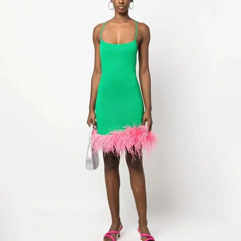 Roman Cotton Sequin Strapless Dress Feathers Splicing Backless Dress Quality 2025 New Style Ladies Fashion mid Waist Skirt
Roman Cotton Sequin Strapless Dress Feathers Splicing Backless Dress Quality 2025 New Style Ladies Fashion mid Waist Skirt