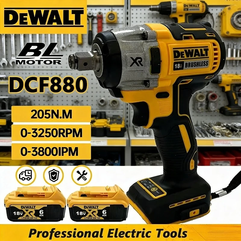 Бесщеточный электрический гайковерт DEWALT DCF880, 205 Нм, беспроводной ударный гайковерт, многофункциональный портативный электроинструмент для аккумуляторов 18В/20В
Бесщеточный электрический гайковерт DEWALT DCF880, 205 Нм, беспроводной ударный гайковерт, многофункциональный портативный электроинструмент для аккумуляторов 18В/20В