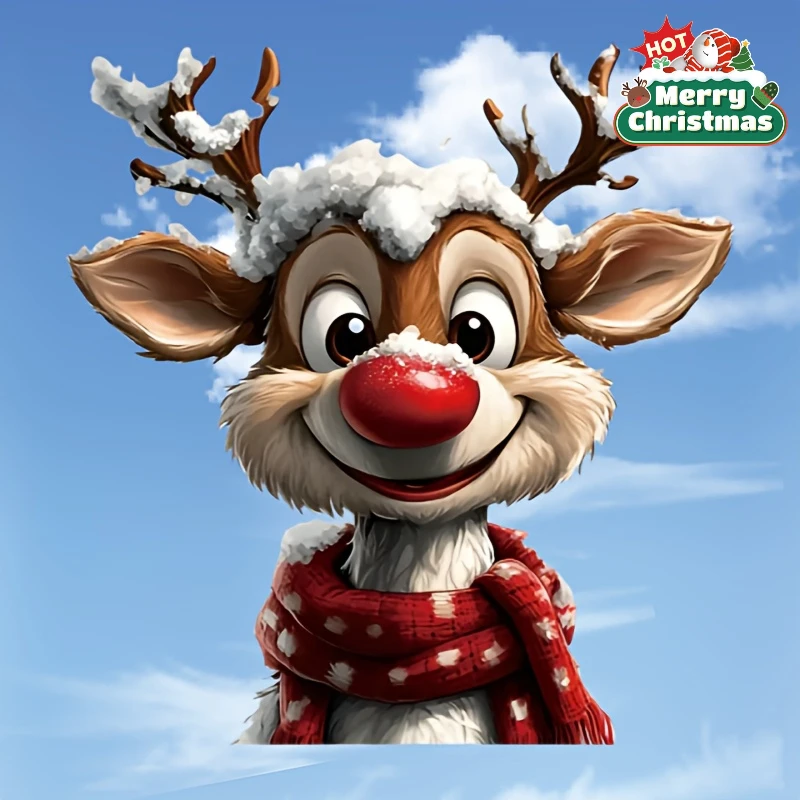 1pc Christmas Reindeer Car Stickers Waterproof for Car Body Windows Trunks Motorcycle Refrigerator Door Universal Vinyl Decals
1pc Christmas Reindeer Car Stickers Waterproof for Car Body Windows Trunks Motorcycle Refrigerator Door Universal Vinyl Decals