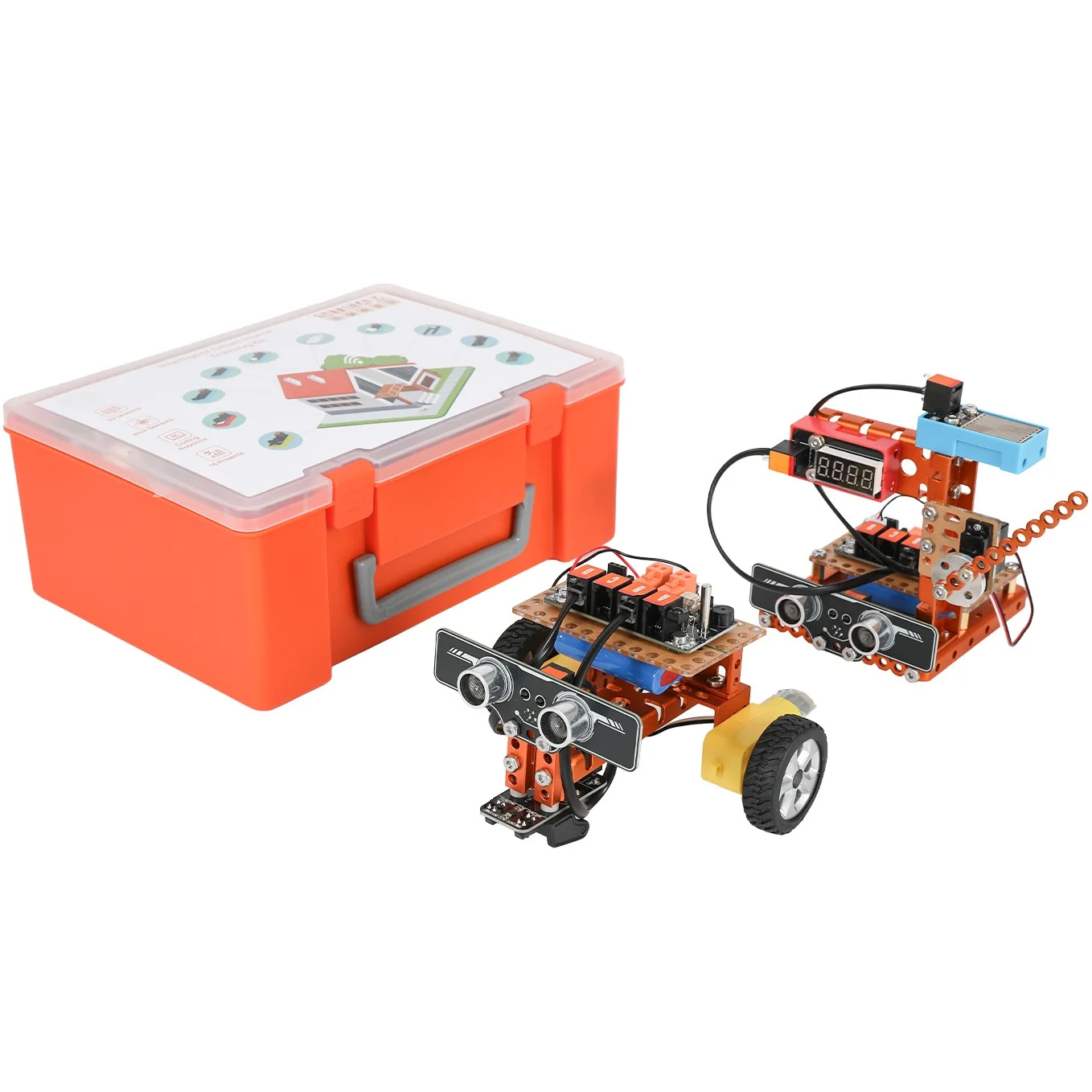 15 in 1 Smart Sensor STEM Education DIY Programmable Car Chassis Robot Building Kit for K12 Schools for Children
15 in 1 Smart Sensor STEM Education DIY Programmable Car Chassis Robot Building Kit for K12 Schools for Children