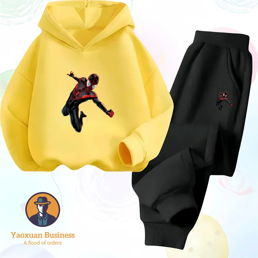 Hot Sale Autumn Winter Kidswear Pure Cotton Sports Suit Spider Man Anime Pattern Printing
Hot Sale Autumn Winter Kidswear Pure Cotton Sports Suit Spider Man Anime Pattern Printing