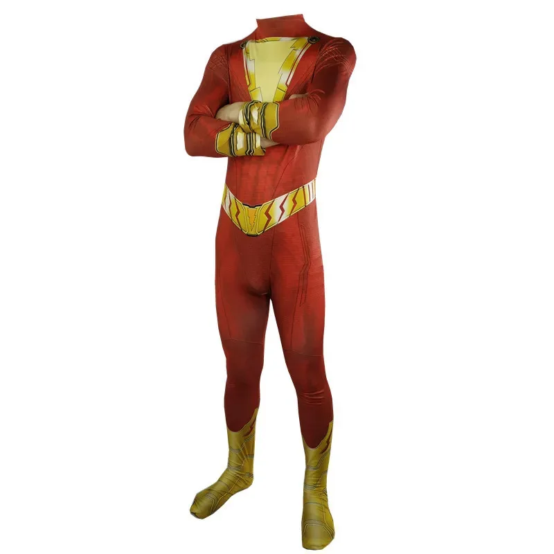 Movie Shazam Cosplay Men Costume Kids Child Halloween Costume Billy Batson Superhero Cosplay Boys Bodysuit Zentai Fancy Gift
Movie Shazam Cosplay Men Costume Kids Child Halloween Costume Billy Batson Superhero Cosplay Boys Bodysuit Zentai Fancy Gift