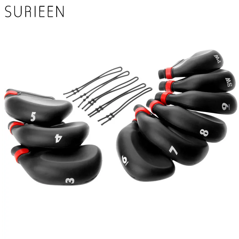 9Pcs/Set Neoprene Golf Iron Putter Head Cover Headcovers Golf Head Covers Protector Kit Golf Club Heads Accessories 3-9/PW/SW
9Pcs/Set Neoprene Golf Iron Putter Head Cover Headcovers Golf Head Covers Protector Kit Golf Club Heads Accessories 3-9/PW/SW