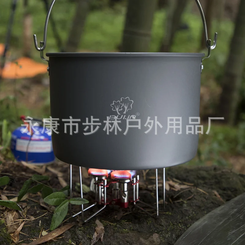 Bulin Portable Outdoor Hanging Camping Pot Camp Cookware Kettle Stove Outdoor Cooking Utensils Hiking Picnic Backpacking Gear
Bulin Portable Outdoor Hanging Camping Pot Camp Cookware Kettle Stove Outdoor Cooking Utensils Hiking Picnic Backpacking Gear