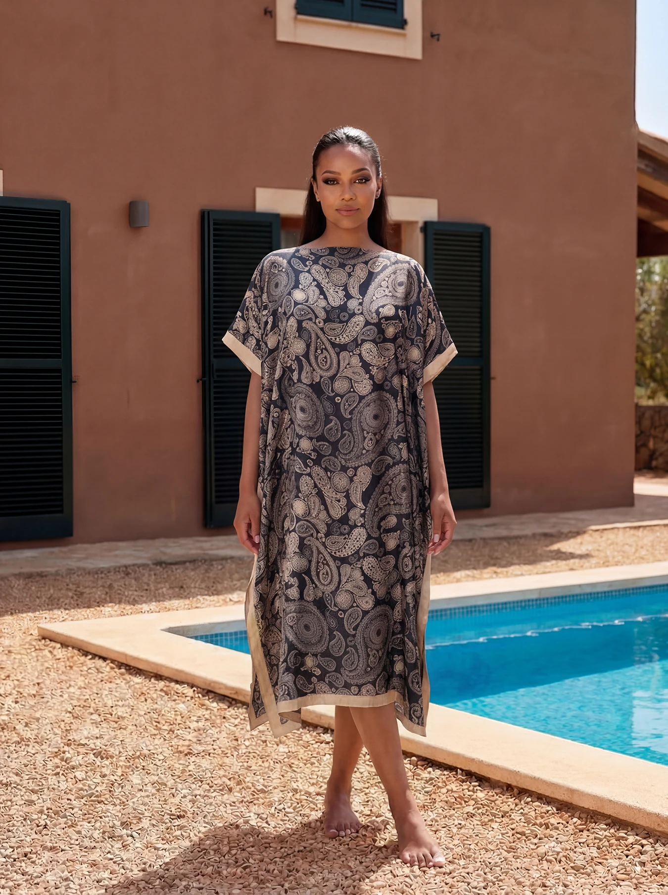 plus Size Scraf Print Maxi Dress Women's Beachwear One Piece Silk-Like Polyester Fashion Shawl Included Large Size Dresses
plus Size Scraf Print Maxi Dress Women's Beachwear One Piece Silk-Like Polyester Fashion Shawl Included Large Size Dresses