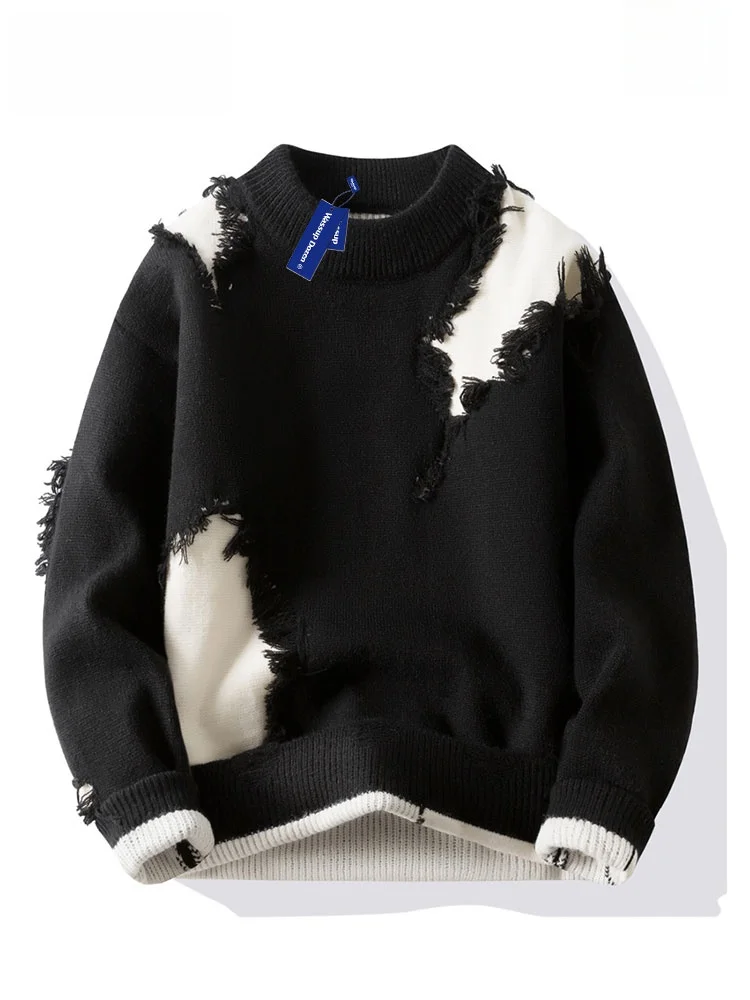 Wassup Dozen, повседневный дизайн с дырками, круглый мужской свитер, теплый вязаный свободный крой, осень-зима, удобный Faion Ci Sle
Wassup Dozen, повседневный дизайн с дырками, круглый мужской свитер, теплый вязаный свободный крой, осень-зима, удобный Faion Ci Sle