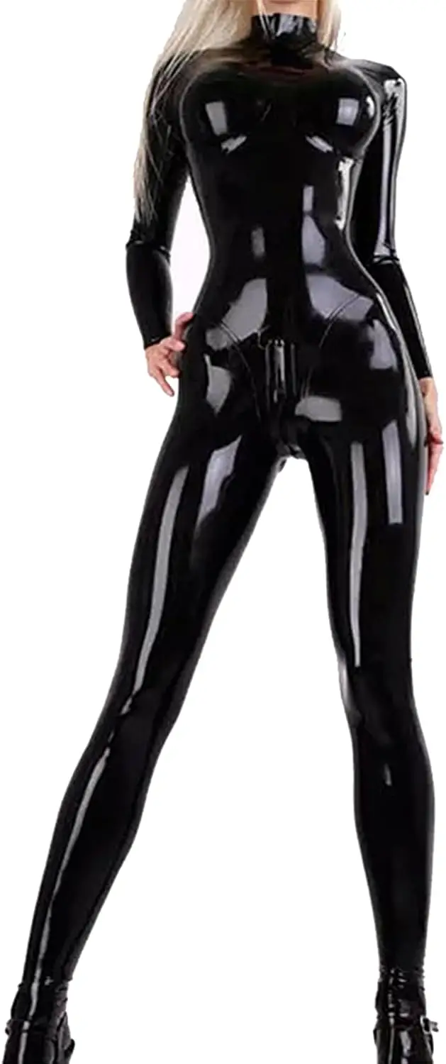 Women's Sexy Latex Shapewear Bodysuit with Zipper
Women's Sexy Latex Shapewear Bodysuit with Zipper