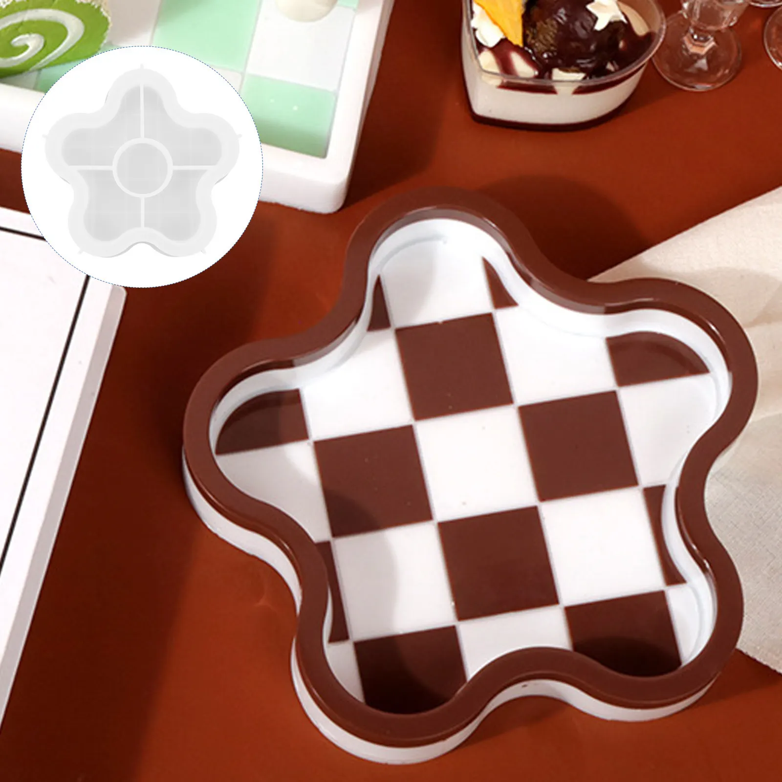 Силиконовая форма для хранения в виде шахматной доски, легко извлекаемая, прочная, для изготовления подносов, поделок из смолы, органайзеров для украшений, инструмент для рукоделия
Силиконовая форма для хранения в виде шахматной доски, легко извлекаемая, прочная, для изготовления подносов, поделок из смолы, органайзеров для украшений, инструмент для рукоделия