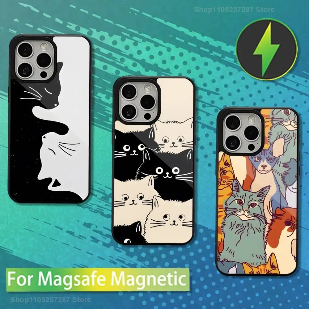 Cartoon Cat Art For iPhone 12,14,11,15,13,16,17,For Magsafe,Plus,Mini, Pro,Max,Magnetic Wireless Charging Case
Cartoon Cat Art For iPhone 12,14,11,15,13,16,17,For Magsafe,Plus,Mini, Pro,Max,Magnetic Wireless Charging Case