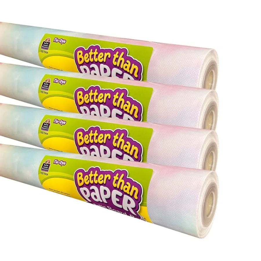 TCR32454 Tie Dye Better Paper Roll Bulletin Board - 4 Count
TCR32454 Tie Dye Better Paper Roll Bulletin Board - 4 Count
