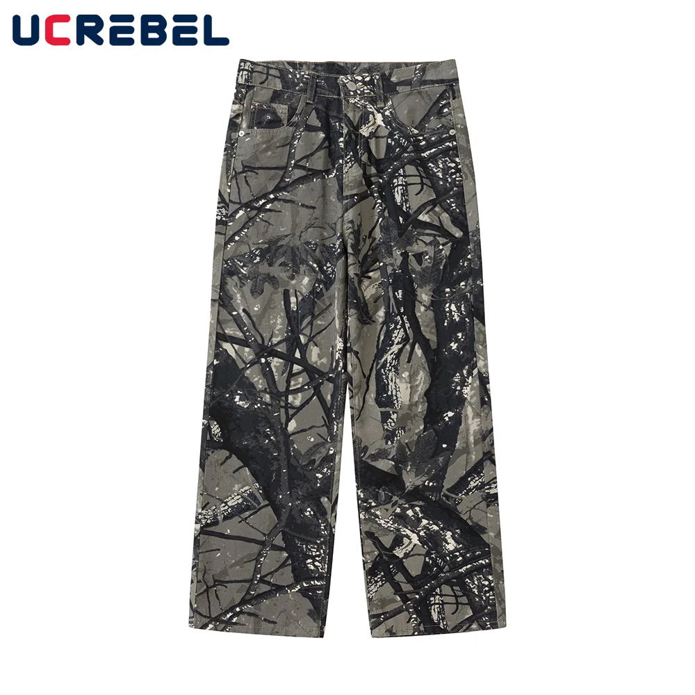Leaf Camouflage Cargo Pants Mens Spring Summer Pocket High Street Loose Straight Wide Leg Trousers Men
Leaf Camouflage Cargo Pants Mens Spring Summer Pocket High Street Loose Straight Wide Leg Trousers Men