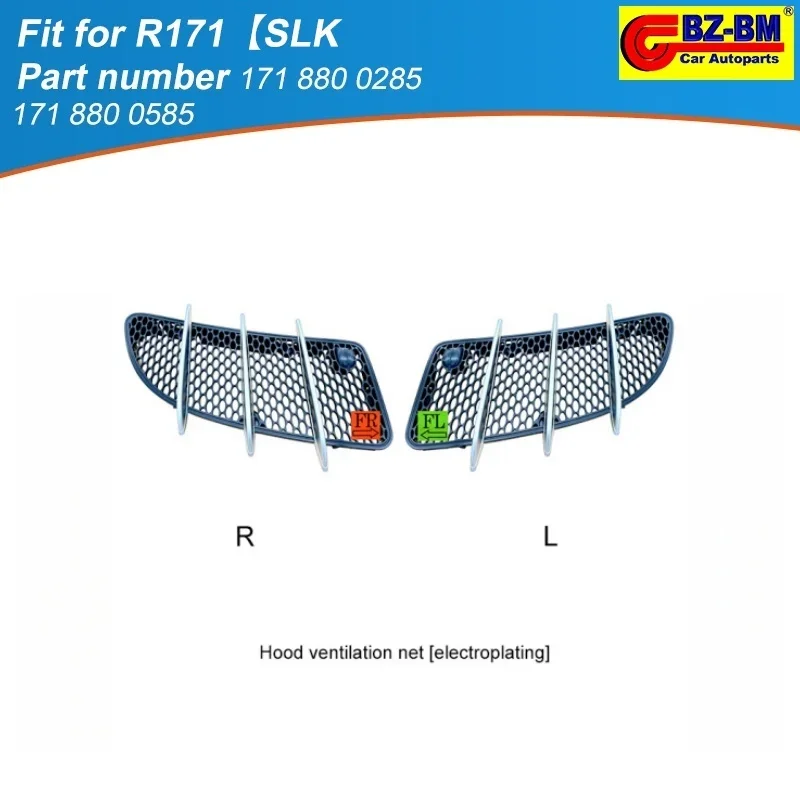 1/2pcs For Mercedes Benz R171 W171 Slk-Class Slk200 Slk300 Front Hood Bonnet Bumper Grille Chrome 1718800285 1718800385
1/2pcs For Mercedes Benz R171 W171 Slk-Class Slk200 Slk300 Front Hood Bonnet Bumper Grille Chrome 1718800285 1718800385
