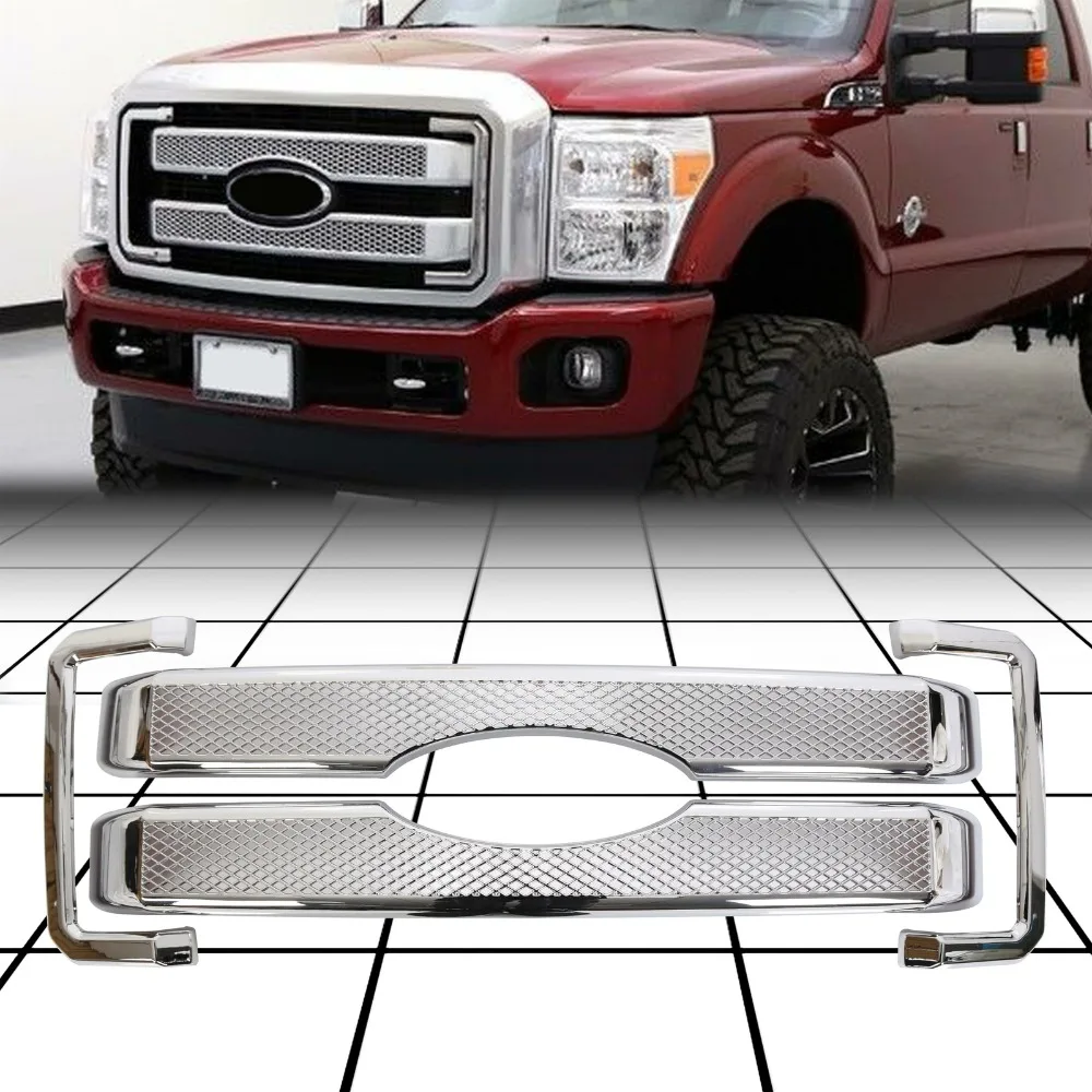 Chrome Front Overlay Grille Cover For 11-16 Ford F250 F350 F450 F550 Super Duty
Chrome Front Overlay Grille Cover For 11-16 Ford F250 F350 F450 F550 Super Duty