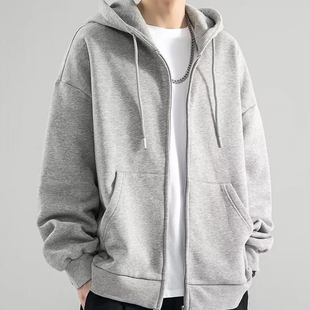 Solid Color Coat Stylish Men's Cozy Hooded Coat Solid Color Zipper Outerwear for Autumn Winter Men Coat
Solid Color Coat Stylish Men's Cozy Hooded Coat Solid Color Zipper Outerwear for Autumn Winter Men Coat