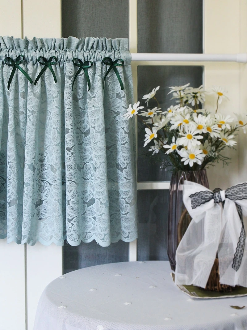 Vintage art lace half curtain short curtain coffee bedroom window curtain cabinet curtain partition rod through door curtain
Vintage art lace half curtain short curtain coffee bedroom window curtain cabinet curtain partition rod through door curtain
