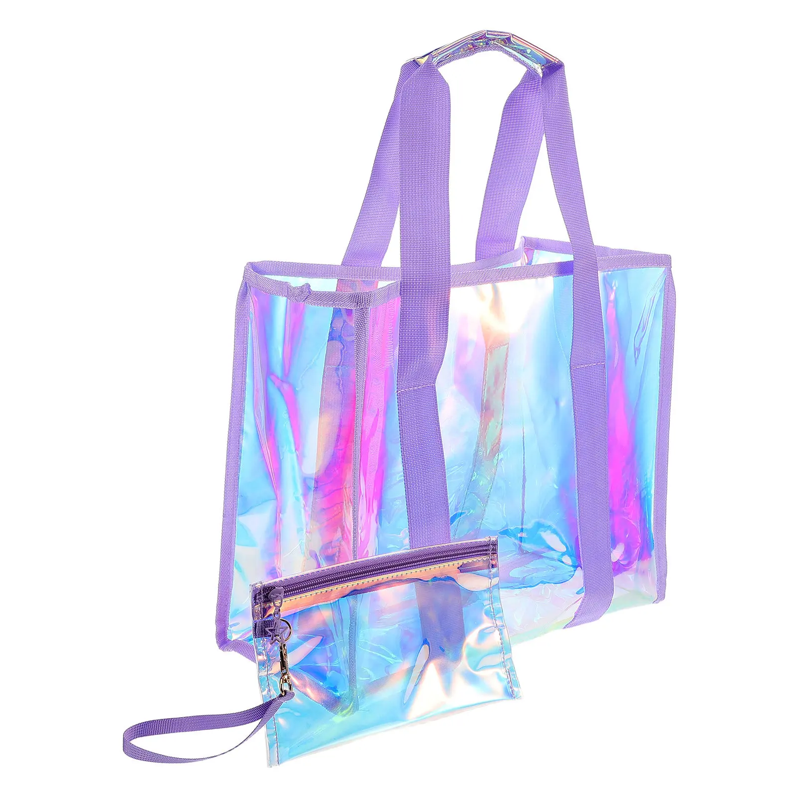 1Set Waterproof Beach Tote Bag Large Capacity Iridescent PVC Shoulder Bag Portable Travel Pool Swim Storage Pouch for Women
1Set Waterproof Beach Tote Bag Large Capacity Iridescent PVC Shoulder Bag Portable Travel Pool Swim Storage Pouch for Women