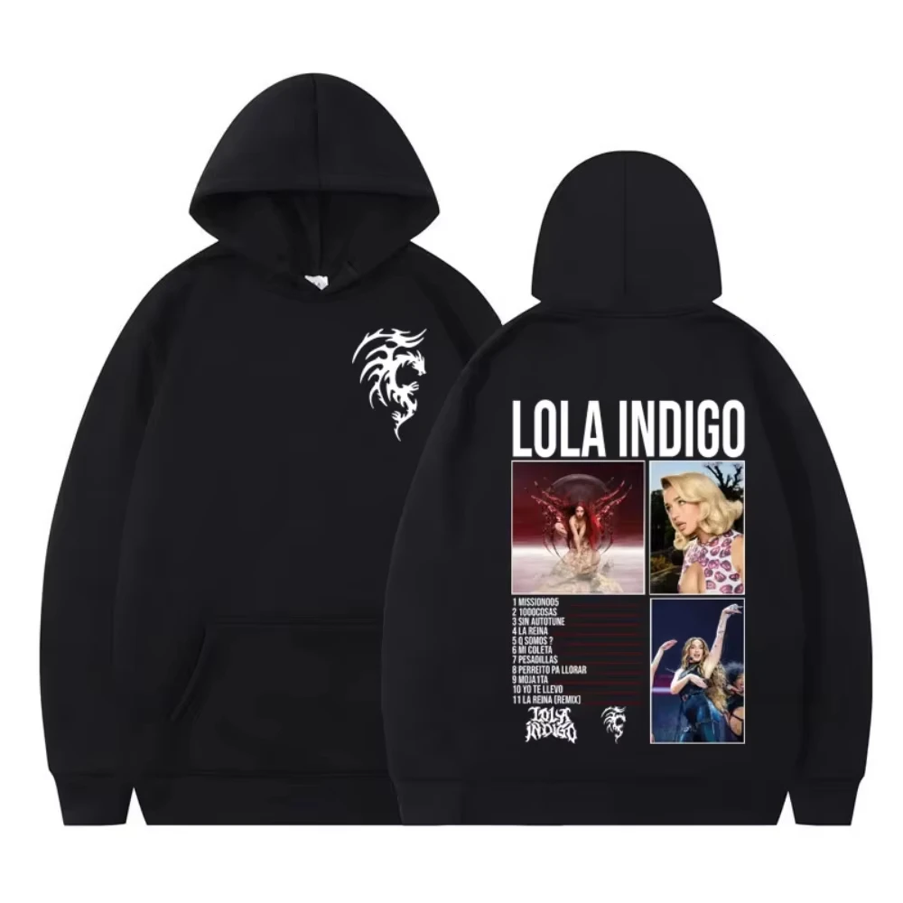 2026 New Lola Indigo Tour Vintage Hoodie Men Women Fashion Long-sleeved Tracksuit Thick Aesthetic Trendy Harajuku Pullover
2026 New Lola Indigo Tour Vintage Hoodie Men Women Fashion Long-sleeved Tracksuit Thick Aesthetic Trendy Harajuku Pullover