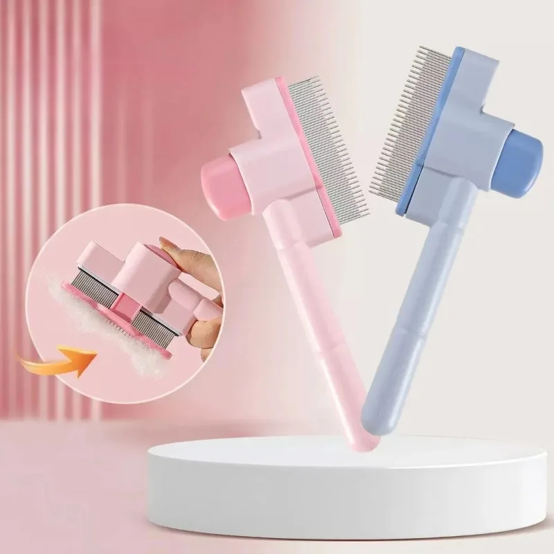 Cat Comb Pet Hair Remover One Button Dogs Brush Self-cleaning Cat Brush Massage Combs for Dog Grooming Brushes for Pet Products
Cat Comb Pet Hair Remover One Button Dogs Brush Self-cleaning Cat Brush Massage Combs for Dog Grooming Brushes for Pet Products