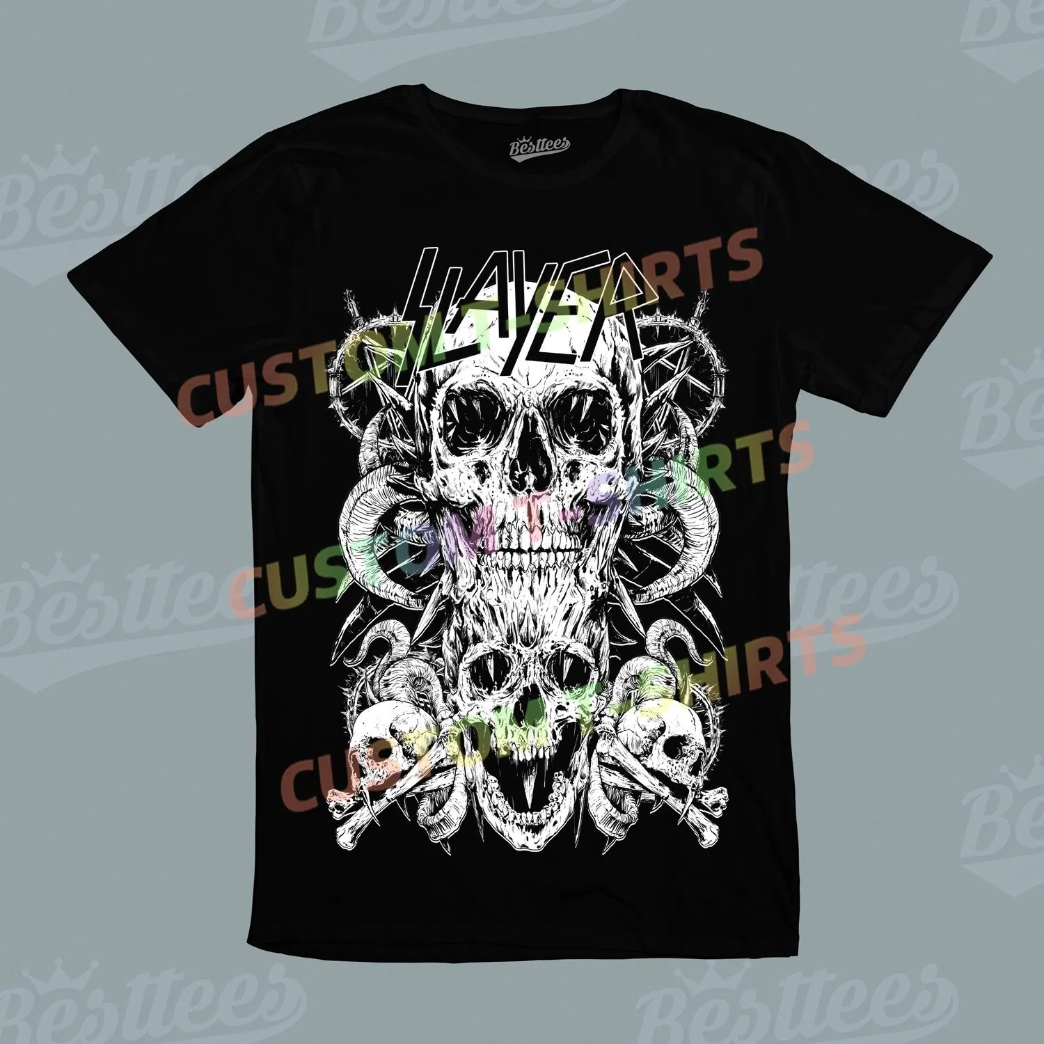 Skeleton Skull War Soldier Slayer American Heavy Metal Music Band Tee T-Shirt
Skeleton Skull War Soldier Slayer American Heavy Metal Music Band Tee T-Shirt