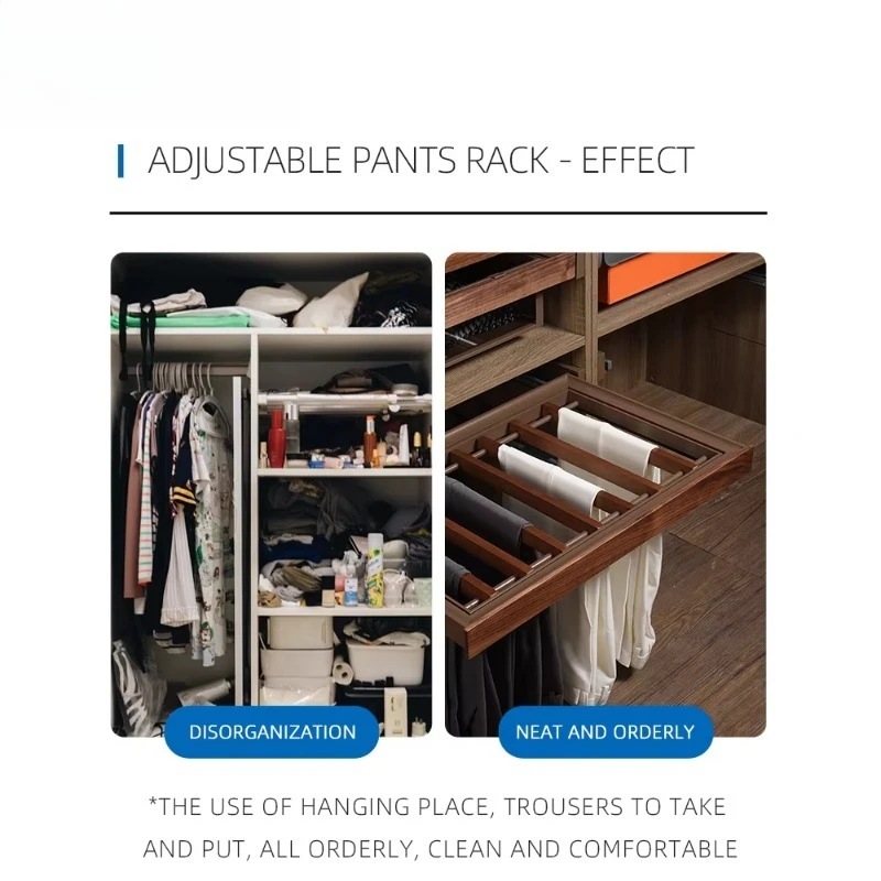 Function Wardrobe Accessories Storage Pull Out Soft Close Slide Pants Rack
Function Wardrobe Accessories Storage Pull Out Soft Close Slide Pants Rack
