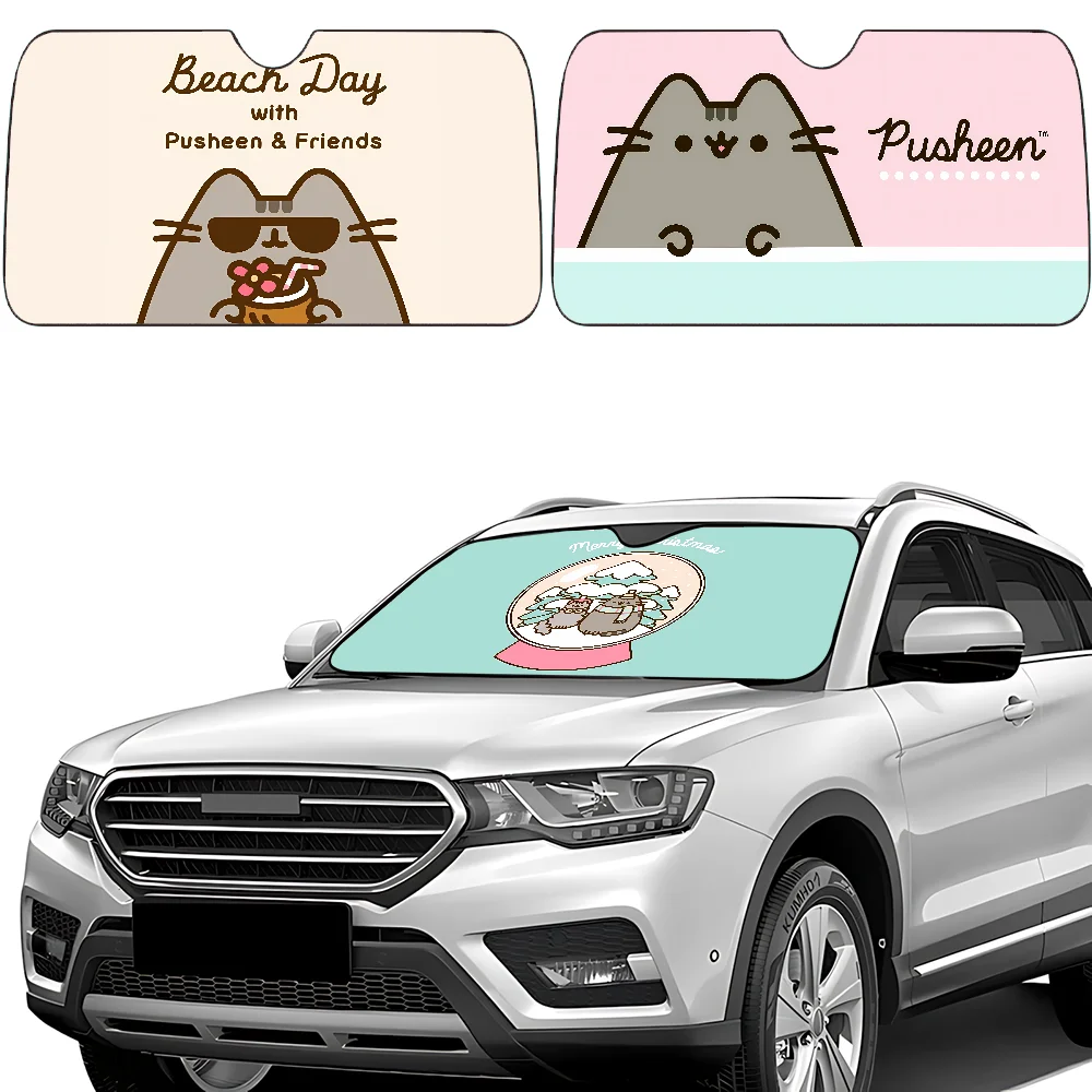 Cute Kawaii P-Pusheens Car SunShade Windscreen Front Window Visor 70x130cm Sun Visor Solar Protect Plaid Gift Novelty Car
Cute Kawaii P-Pusheens Car SunShade Windscreen Front Window Visor 70x130cm Sun Visor Solar Protect Plaid Gift Novelty Car