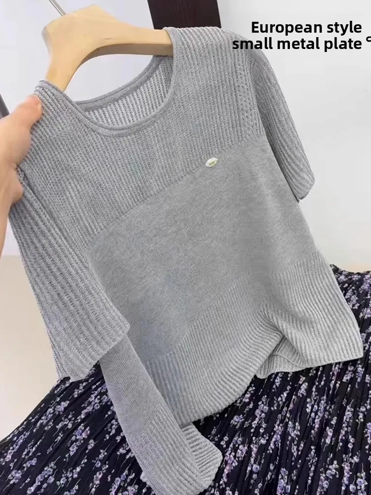 Loose Ice Silk Knitted Top Korean Sle round Ne Hollow Design Summer Casual ort Sve Slimming Effect Comfortable Knitwear
Loose Ice Silk Knitted Top Korean Sle round Ne Hollow Design Summer Casual ort Sve Slimming Effect Comfortable Knitwear