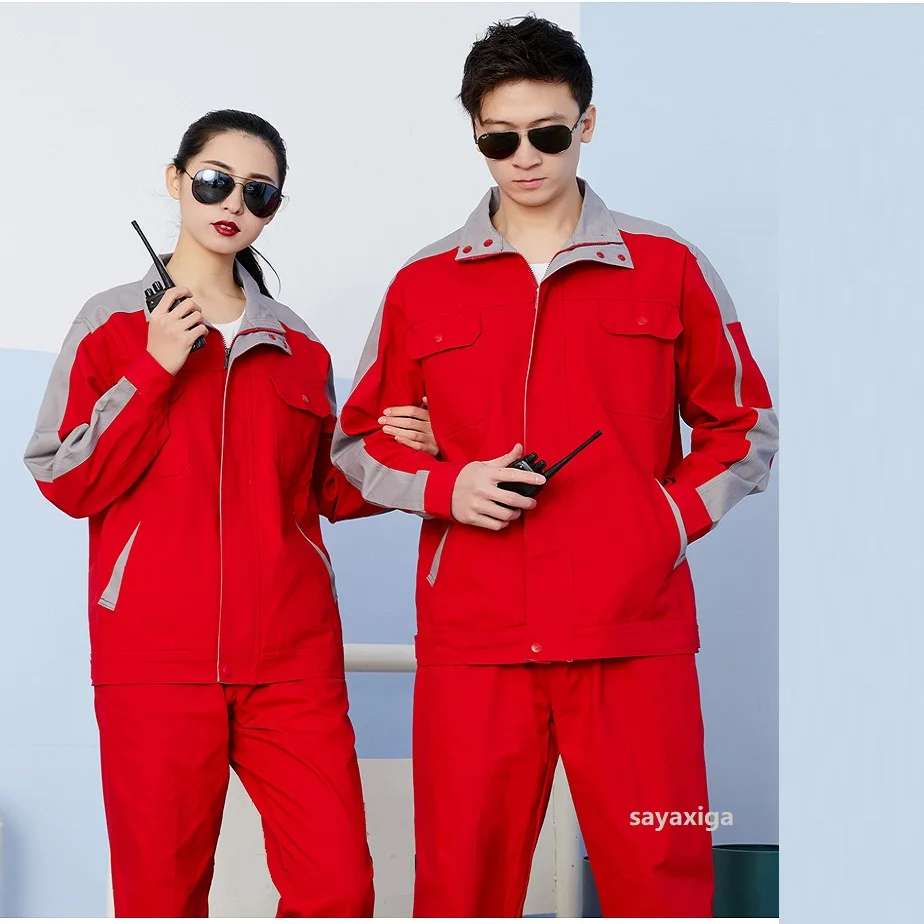 Work Clothing Set Workwear 100% Cotton worker Coverall Workmen Uniforms Car Workshop Welding Suits Mechanical repqairman Suits
Work Clothing Set Workwear 100% Cotton worker Coverall Workmen Uniforms Car Workshop Welding Suits Mechanical repqairman Suits