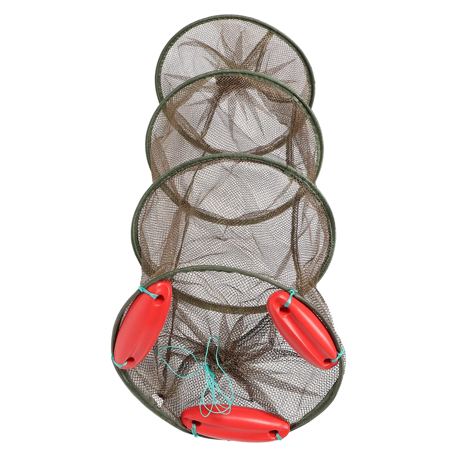 1pcs Coffee Float Fish Guard Thick Mesh Net 4 Rings Fishing Net for Small Fish Shrimp Crabs Lightweight Collapsible Reusable
1pcs Coffee Float Fish Guard Thick Mesh Net 4 Rings Fishing Net for Small Fish Shrimp Crabs Lightweight Collapsible Reusable