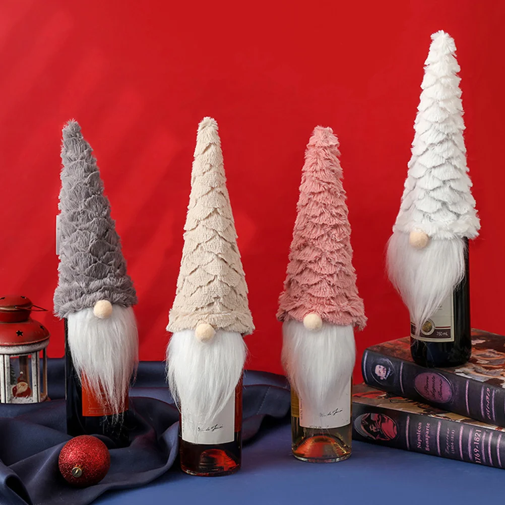 4 Pcs Bottle Cover Party Supplies Gift Bag Decorate Decors Red Covers Plush Faceless Xmas Christmas Decoration
4 Pcs Bottle Cover Party Supplies Gift Bag Decorate Decors Red Covers Plush Faceless Xmas Christmas Decoration
