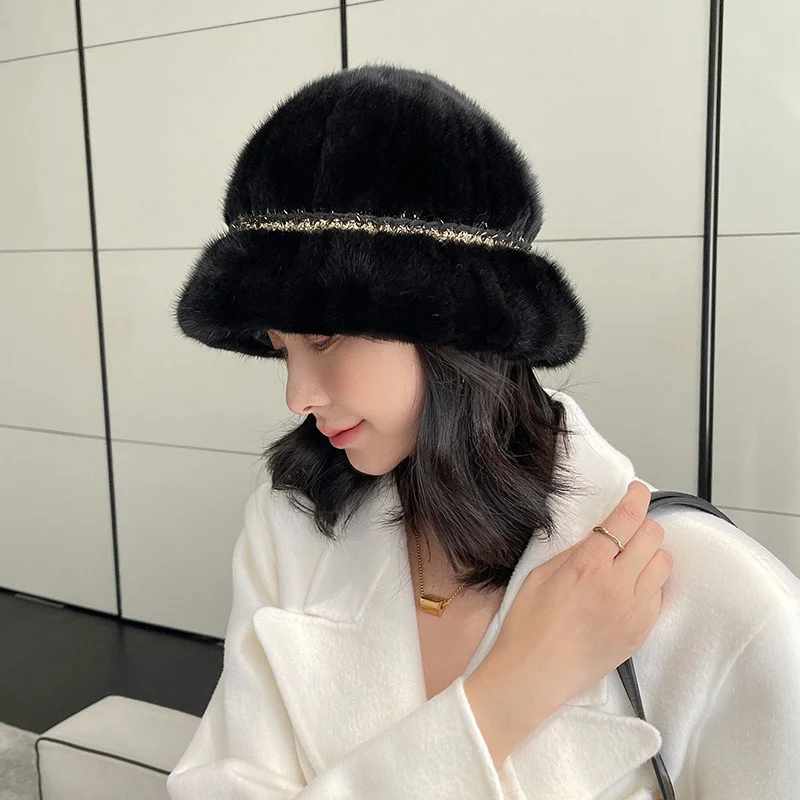 Winter Women's New Mink Hair Fisherman Hat Fashion Korean Edition Thickened And Warm Mink SKin Hat Design Elegant Top Hat
Winter Women's New Mink Hair Fisherman Hat Fashion Korean Edition Thickened And Warm Mink SKin Hat Design Elegant Top Hat