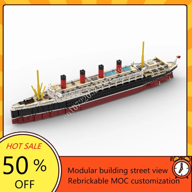 1863PCS MOC RMS Lusitania ship Building Blocks Warship Model Technical Brick Set DIY Assembly Creative Kids Puzzle Toy Xmas Gift
1863PCS MOC RMS Lusitania ship Building Blocks Warship Model Technical Brick Set DIY Assembly Creative Kids Puzzle Toy Xmas Gift