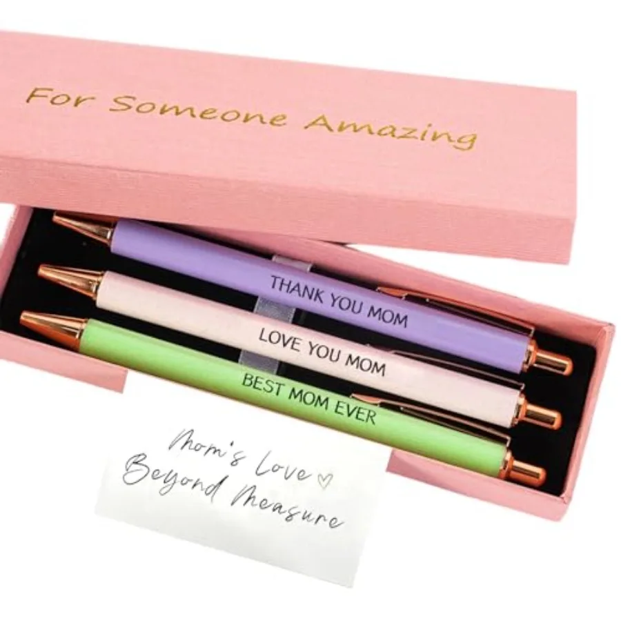Gifts, 3pK Mothers Day Pens in Fancy Box, Personalized Gift for Mothersday Moms Birthday Christmas, Bulk Cute Ballpoint for Wom
Gifts, 3pK Mothers Day Pens in Fancy Box, Personalized Gift for Mothersday Moms Birthday Christmas, Bulk Cute Ballpoint for Wom