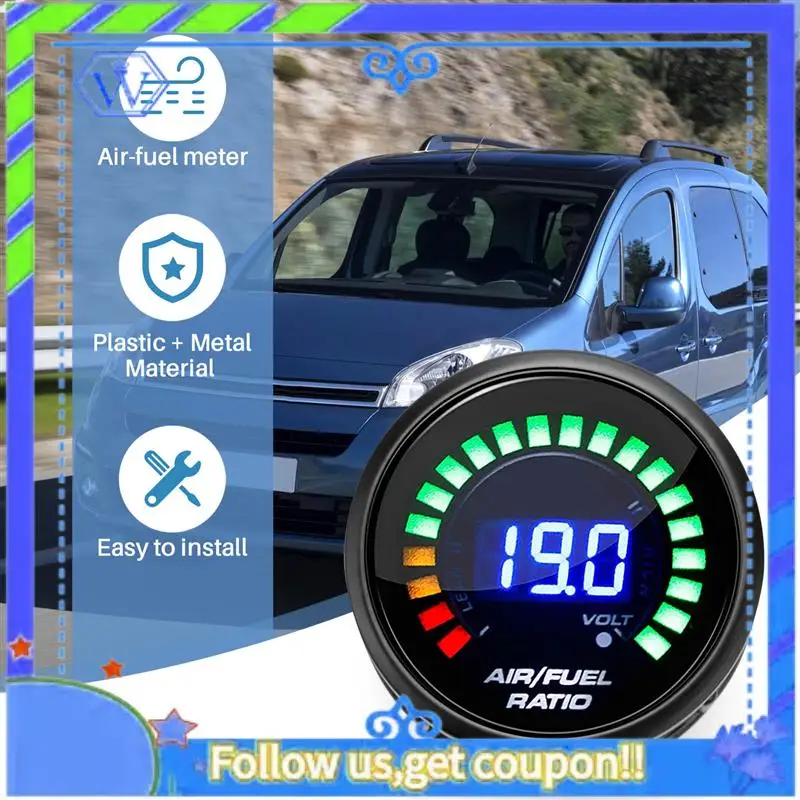 M46K-52Mm Air Fuel Ratio Gauge LED Digital Display With Narrowband O2 Oxygen Sensor Car Gauge For 12V Car Racing Gauge
M46K-52Mm Air Fuel Ratio Gauge LED Digital Display With Narrowband O2 Oxygen Sensor Car Gauge For 12V Car Racing Gauge