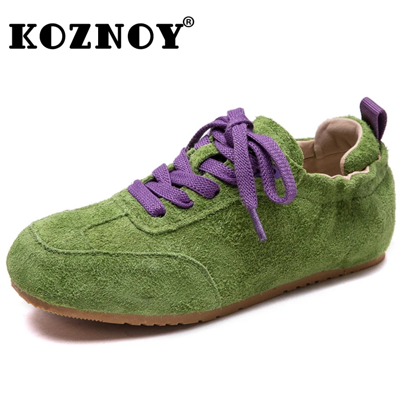 Koznoy 1 см 2025 Этническая коровья замша из натуральной кожи Женские туфли на плоской подошве для отдыха Модные массивные кроссовки на шнуровке Летние лоферы Удобная обувь
Koznoy 1 см 2025 Этническая коровья замша из натуральной кожи Женские туфли на плоской подошве для отдыха Модные массивные кроссовки на шнуровке Летние лоферы Удобная обувь