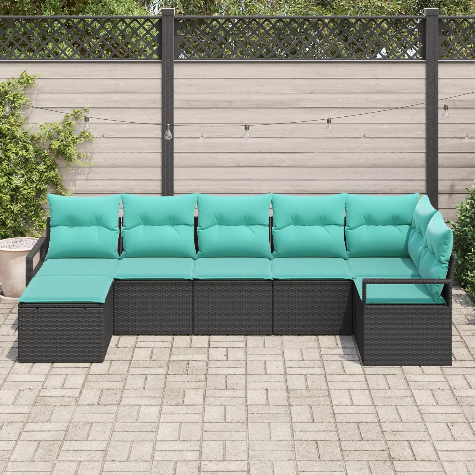 8 Piece Outdoor Garden Sofa Set with Cushions Black Rattan Furniture Modern Patio Seating
8 Piece Outdoor Garden Sofa Set with Cushions Black Rattan Furniture Modern Patio Seating