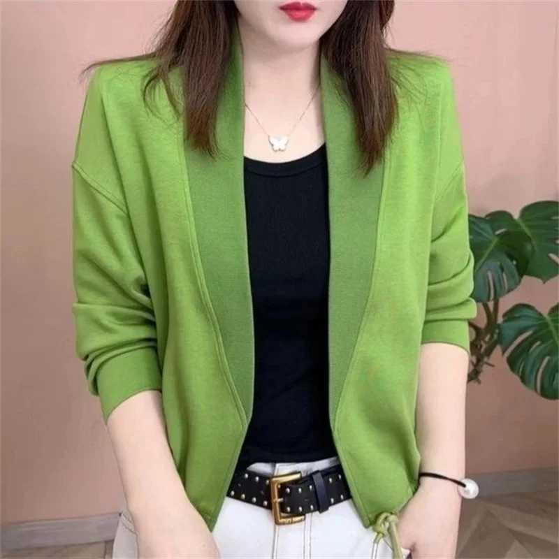 2025 Spring Long Sleeved Cardigan Jacket For Women New Buttonless Knitted High Elasticity Drawstring Spring Autumn Coat Top
2025 Spring Long Sleeved Cardigan Jacket For Women New Buttonless Knitted High Elasticity Drawstring Spring Autumn Coat Top