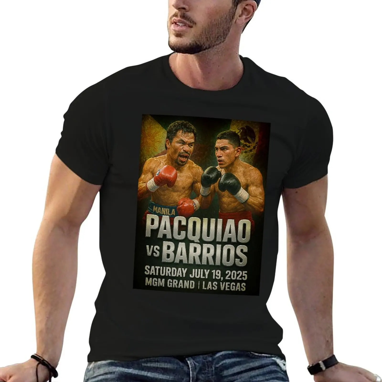 Manny Pacquiao VS Mario Barrios T-Shirt cotton t shirts high quality man t shirts for men T-Shirt
Manny Pacquiao VS Mario Barrios T-Shirt cotton t shirts high quality man t shirts for men T-Shirt