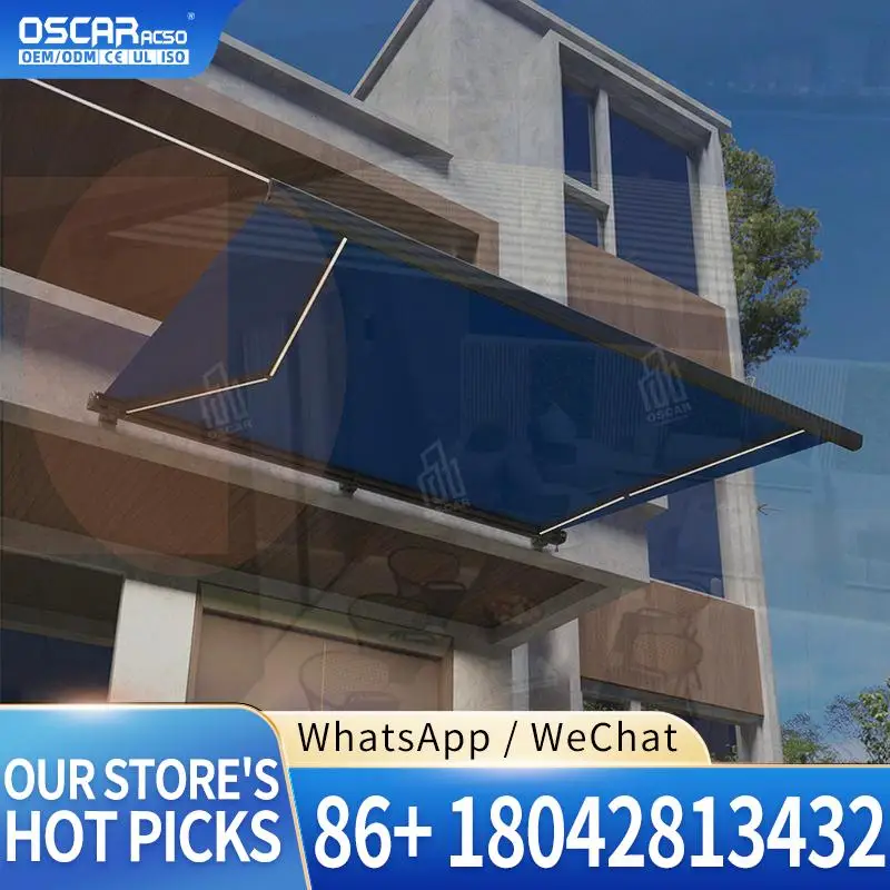 Wall Mounted Ceiling Hanging Retractable Telescopic Awning Remote Control LED Light Smart Wind Sensor Home Patio Garden Use Retr
Wall Mounted Ceiling Hanging Retractable Telescopic Awning Remote Control LED Light Smart Wind Sensor Home Patio Garden Use Retr